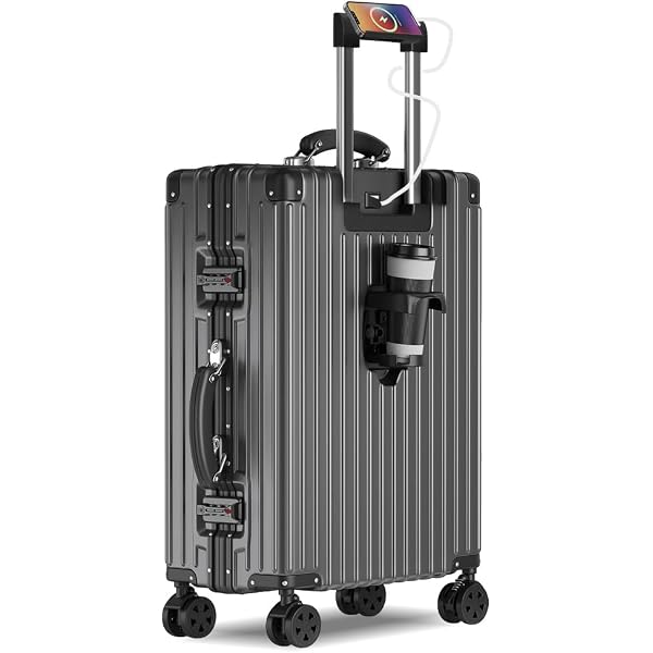 Amazon | [ColoLife] スーツケース 機内持ち込み アルミ フレーム